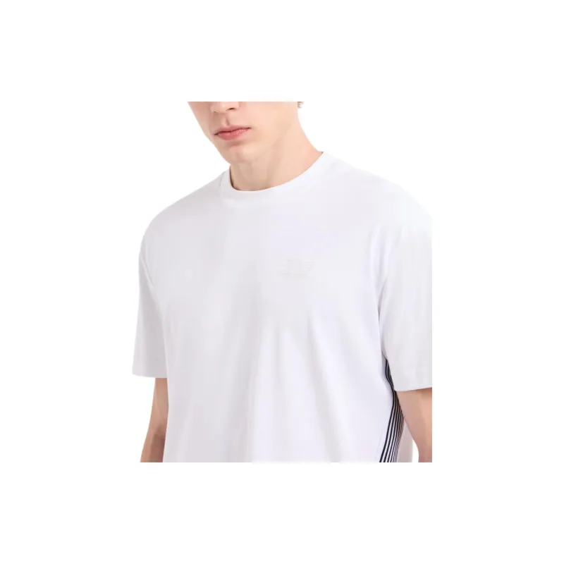 EMPORIO ARMANI Side Striped Logo Printed T-Shirt-4