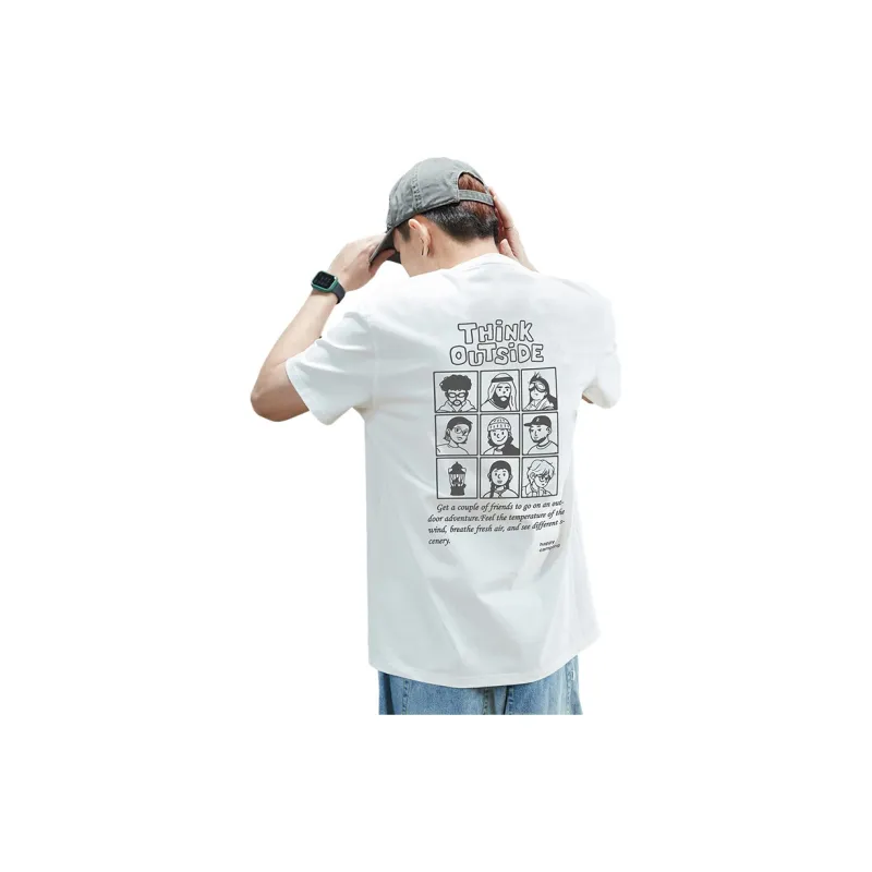 Tonlion Short Sleeved T Shirts Men's-0