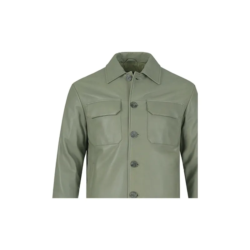 EMPORIO ARMANI Jackets Men Light Khaki Green-2