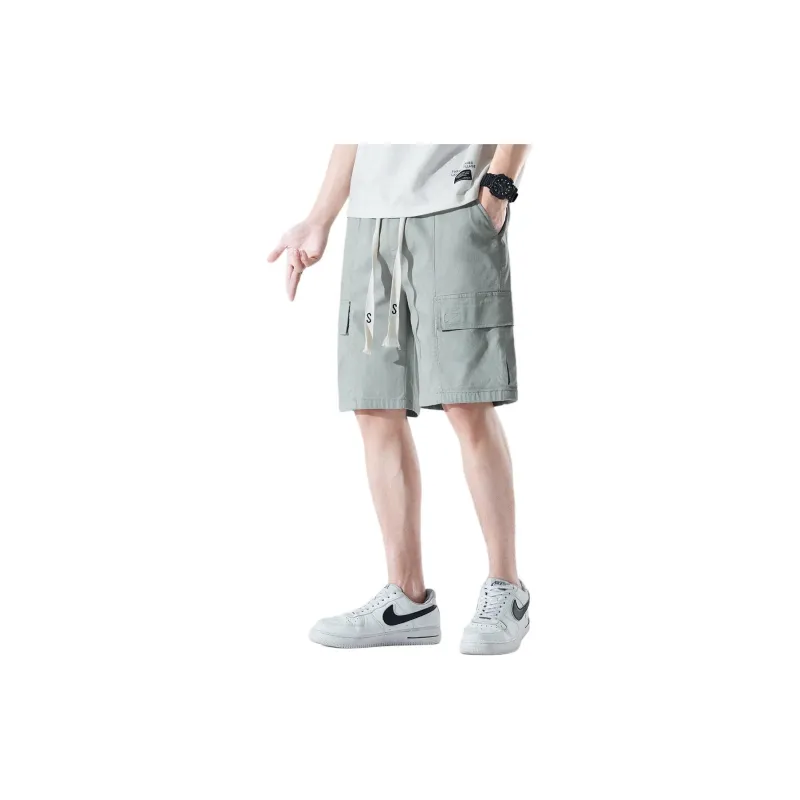 Tonlion Cargo Shorts Men's Light Green-3