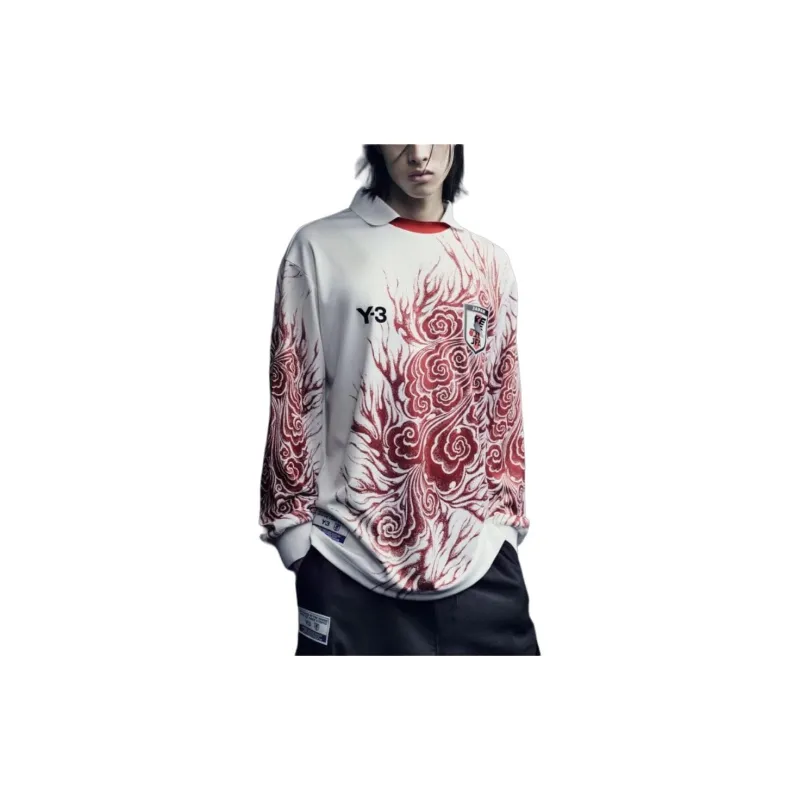 Y-3 JFA Co-branded Series T-Shirts Unisex Red-3