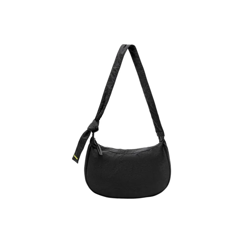 Bromen Wash Nylon With Water Travel Backpack Crossbody Bag Medium Size Women's Bright Purple/Milk White/Black/Gray-8