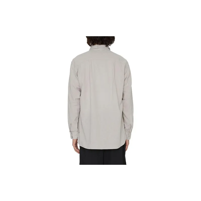 MUJI IDEE Series Shirts Unisex Light Silver Gray-2