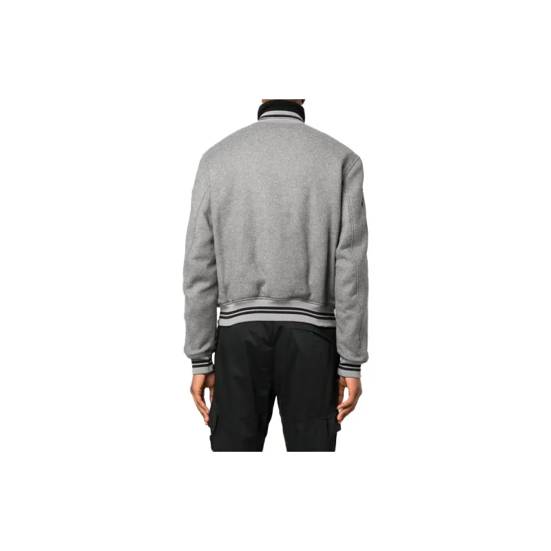 OFF WHITE Diag Outline Wool Varsity Jacket-2