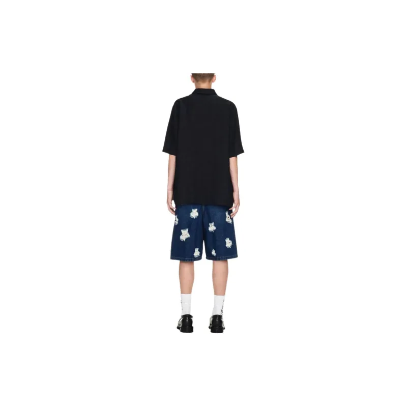 OFF WHITE Logo appliqué Bowling Shirt-2