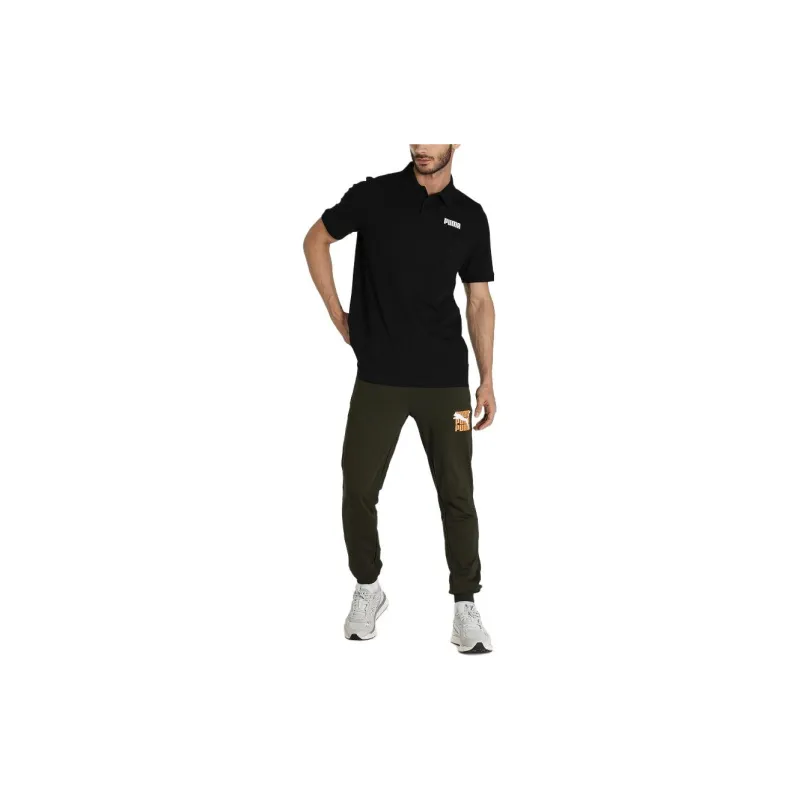 PUMA T7 Polo Shirts Men Black-5