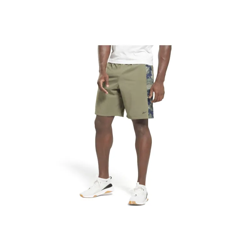 Reebok TRAIN CAMO WOVEN SHORT Sports Shorts Men's Gray-1