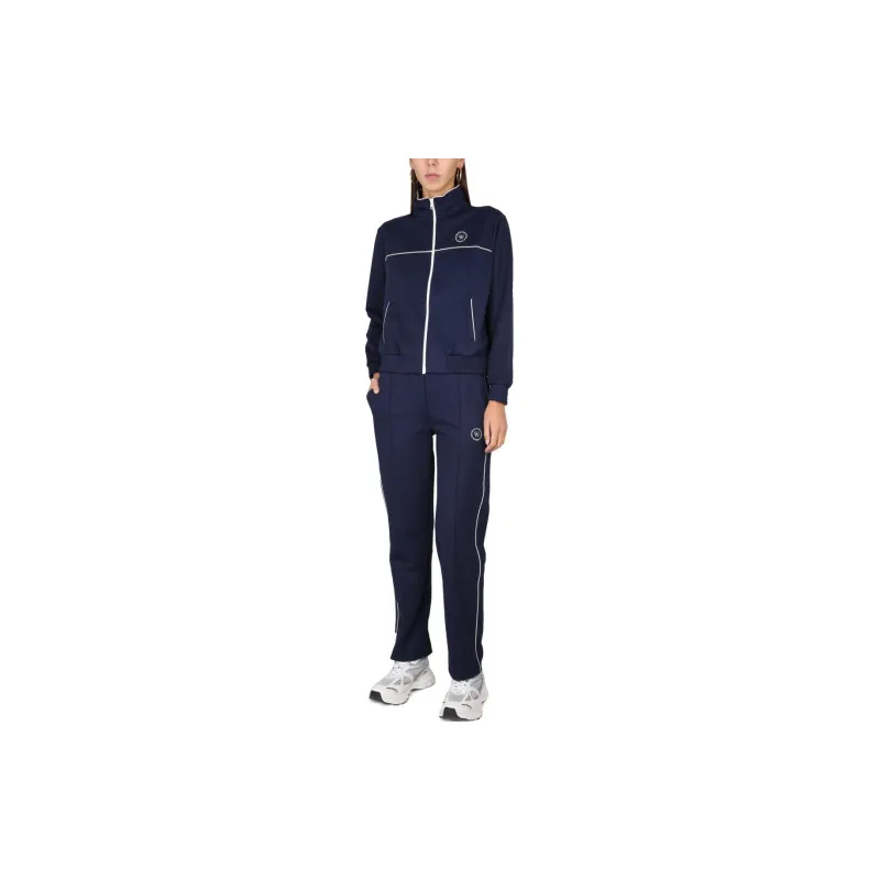 SPORTY & RICH Embroidered logo Zip up Jacket-2