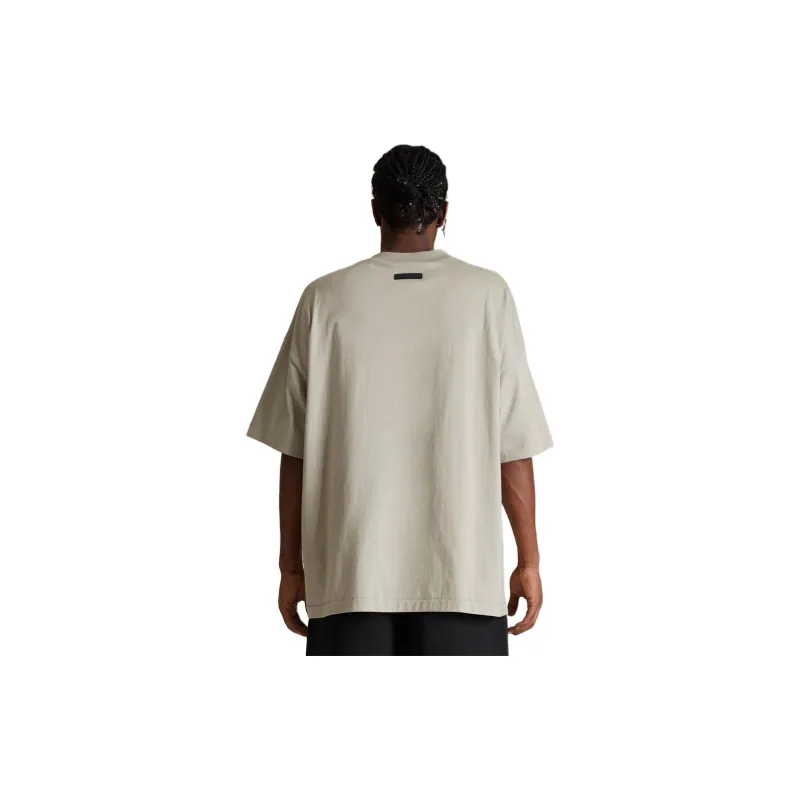 Fear Of God Essentials Tab Crewneck Tee 'SEAL'-4