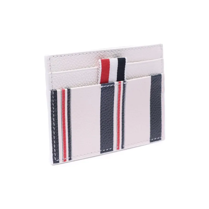 THOM BROWNE· Cow Leather Card Holder Men's White-1