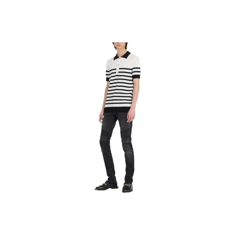 BALMAIN Polo Shirts Men White-1
