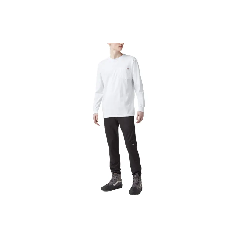 Dickies Heavyweight Long Sleeve Pocket T Shirt T Shirt Men's White-4
