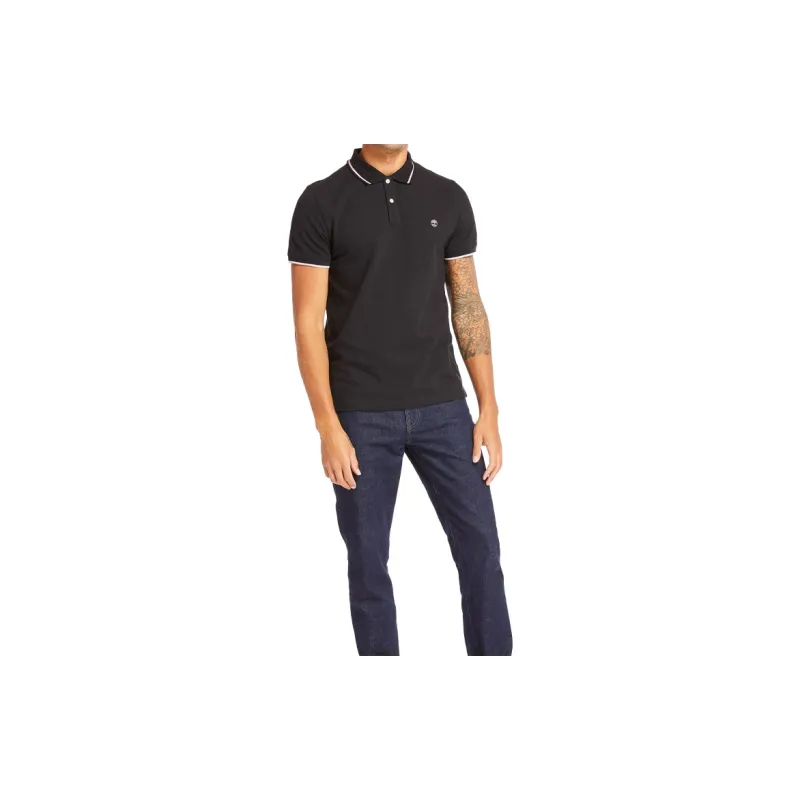 Timberland Polo Shirts Men Black-4