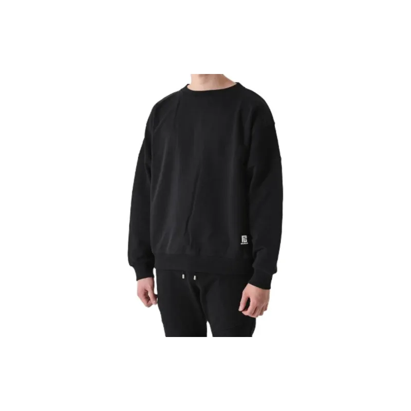 BALMAIN Sweatshirts Men Black-3