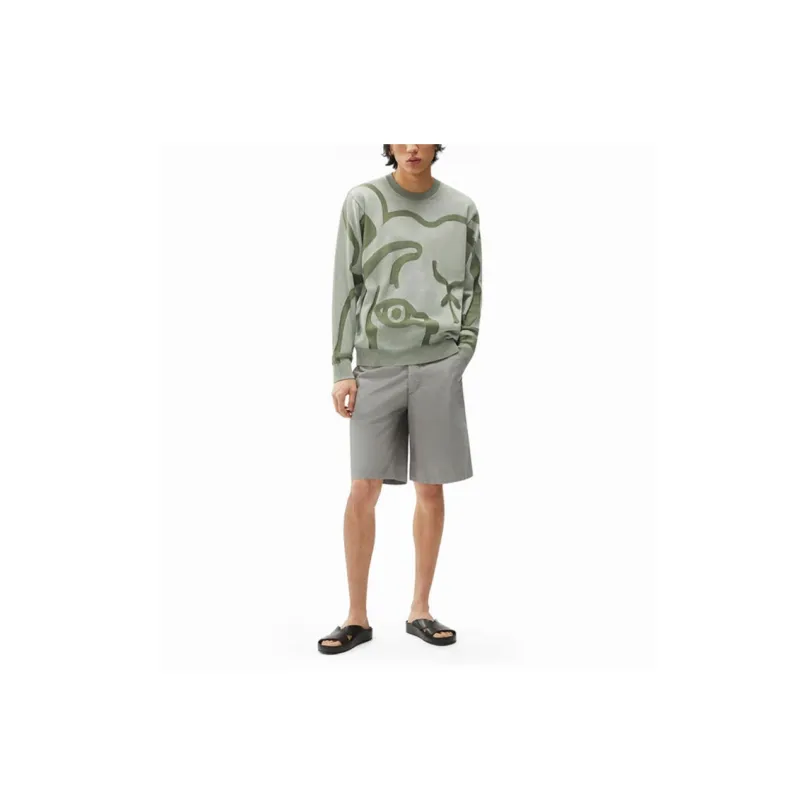 KENZO Sweaters Men Gray Green-1