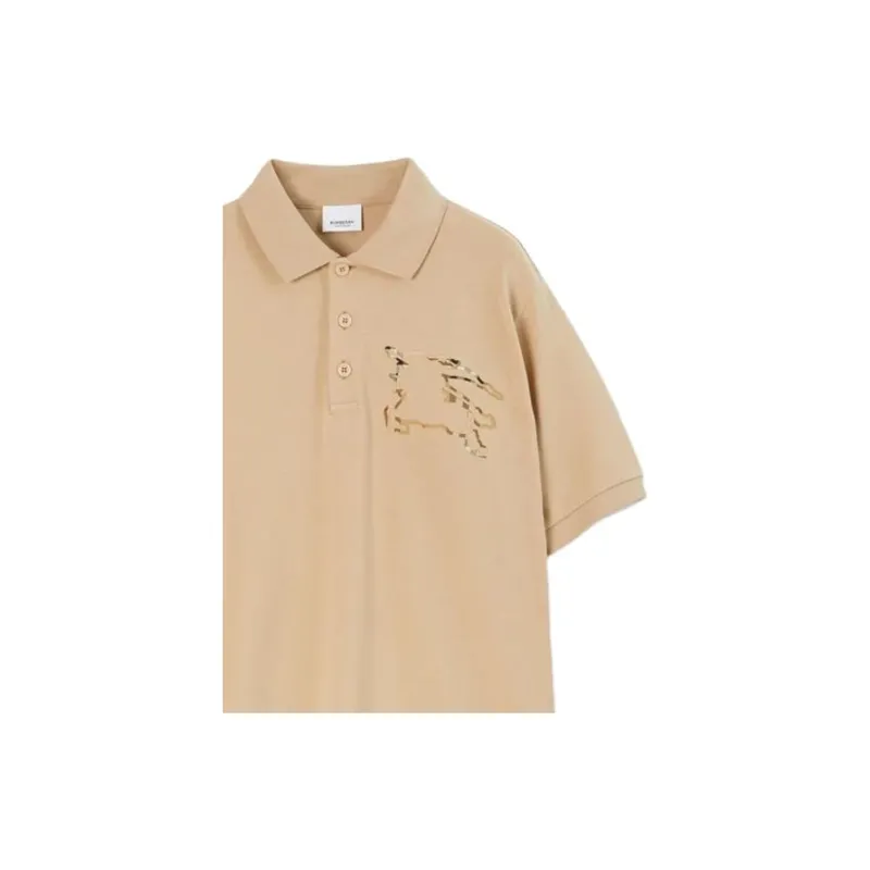Burberry Logo Printed Short Sleeved Polo Shirt-1