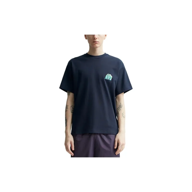 Nike T Shirts Men Navy-3