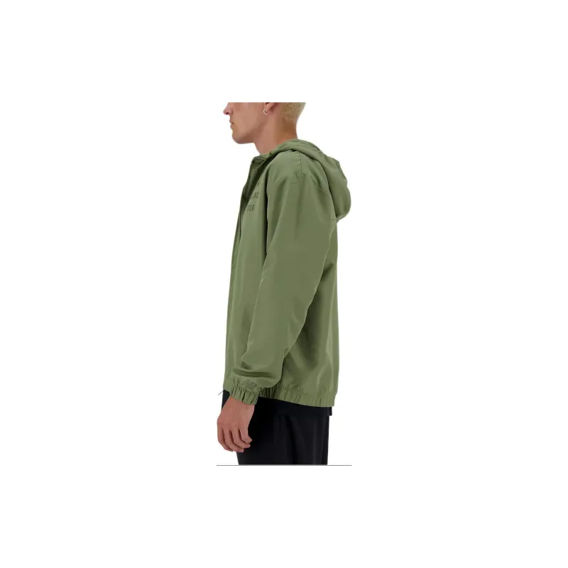 New Balance Iconic Collegiate Graphic Jacket Men's Dark Color Peridot-2