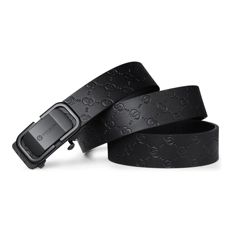 AUGTARLION Split Cow Leather Leather Belts Men's Width  3.5cm-0