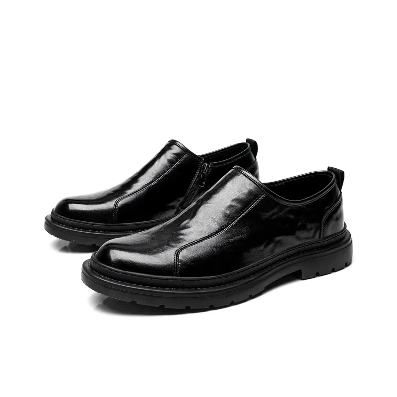 15 MINS Dress Shoes Men Low Top Black-4
