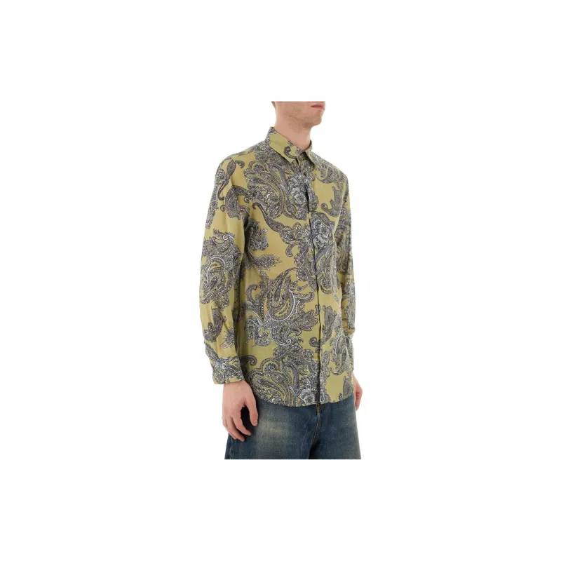 ETRO Graphic Printed Buttoned Shirt-4