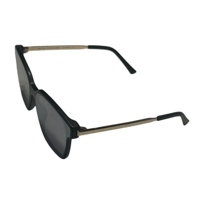 BONNIECLYDE Square Sunglasses Unisex Black-0