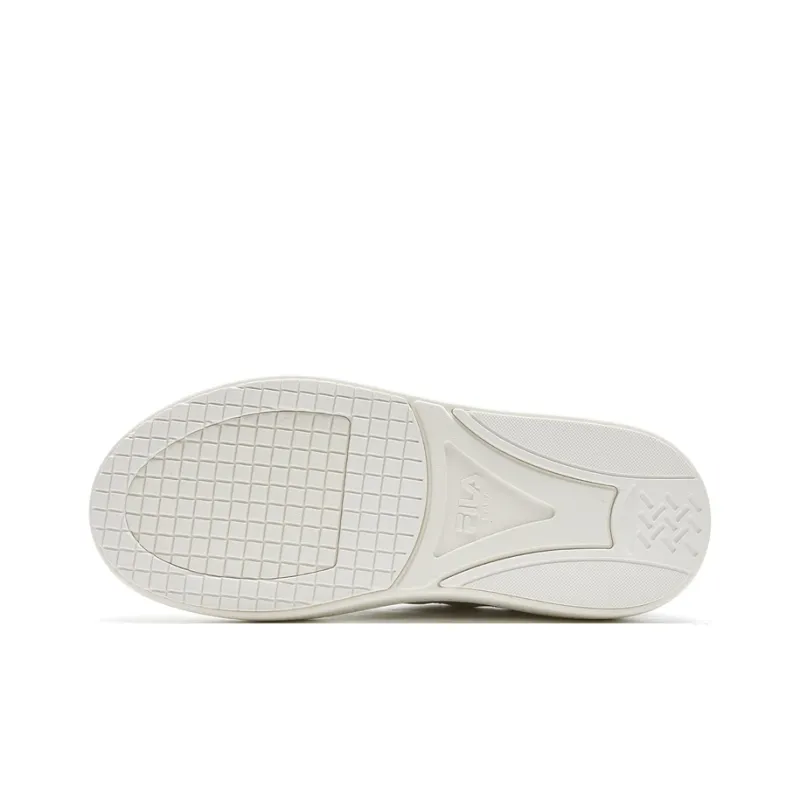 FILA BASELINE Wear Resistant Low Top Skateboard Shoes Women's White-5