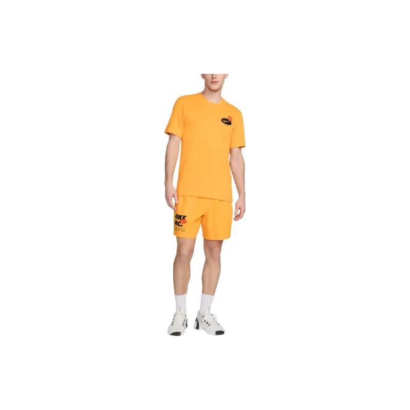 Nike Dri-Fit Fitness T-Shirt T-Shirt Men's Orange-2