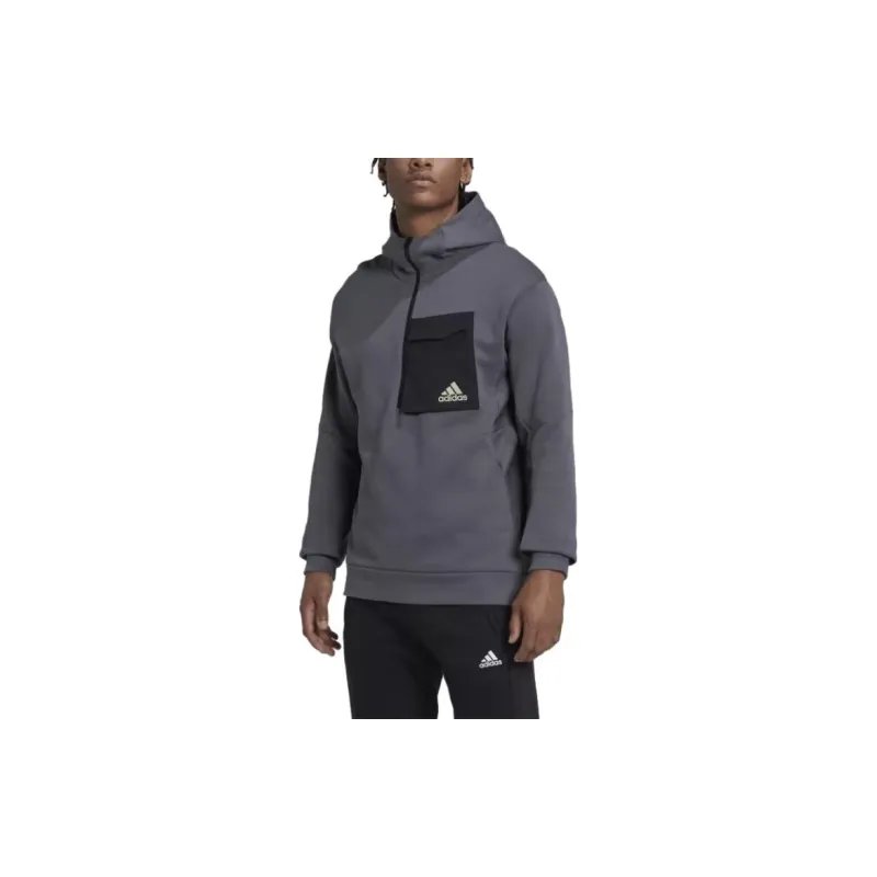 Adidas Designed For Gameday Hoodie Sweatshirt Men's Gray-2