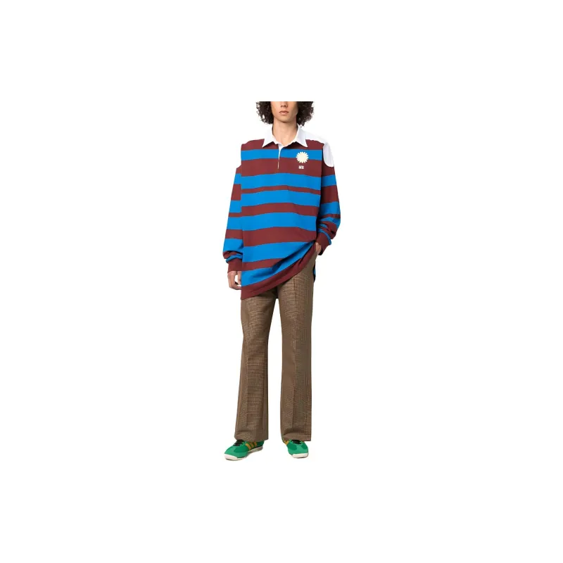 Wales Bonner City Horizontal stripe Polo Shirt-1