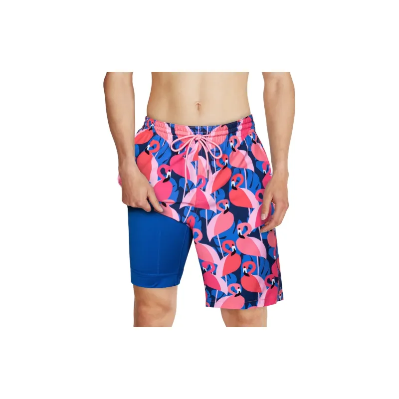SURFCUZ Beach Shorts Men's Flamingo Island-5