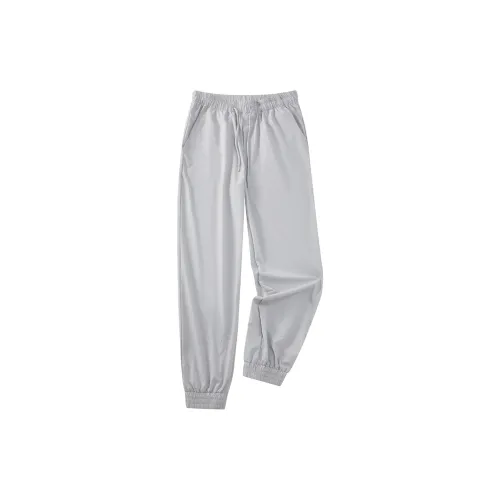 SHANTREE Casual Pants Unisex Light Gray