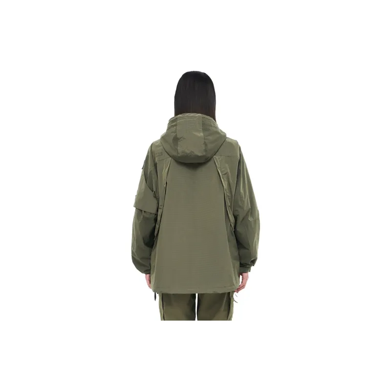 LNG X Nemen Collection Parka Coats Unisex Army Green-2