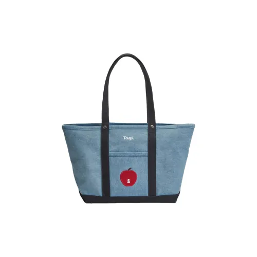 Tagi. Imagine Apple Handbags Blue