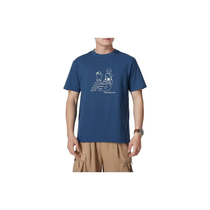 New Balance T Shirt Unisex Dark Blue-2