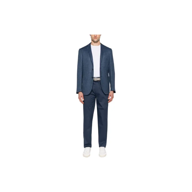 Zegna Stretch cotton Tapered leg Trousers-1