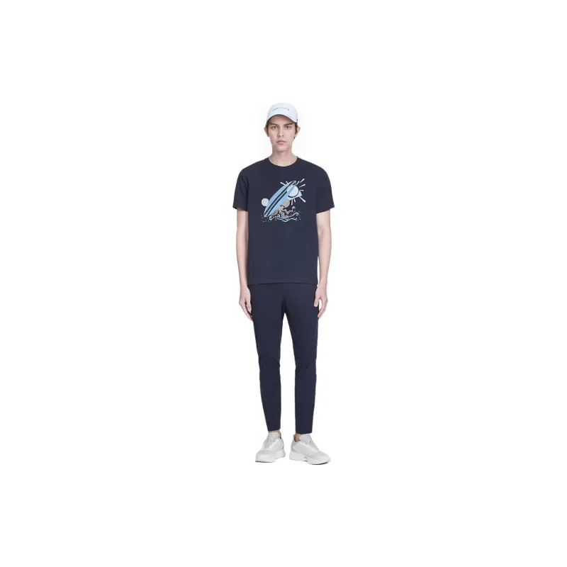 HERMES T Shirts Men Blue-3