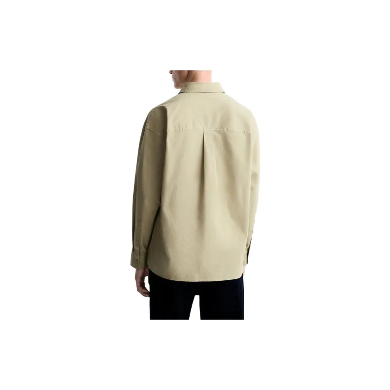 ZARA Shirts Men Khaki-3