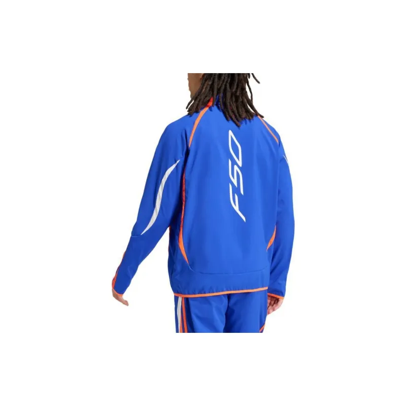 Adidas WOVEN JACKET Retro Sports Stand Collar Jackets Men's Bright Blue-2