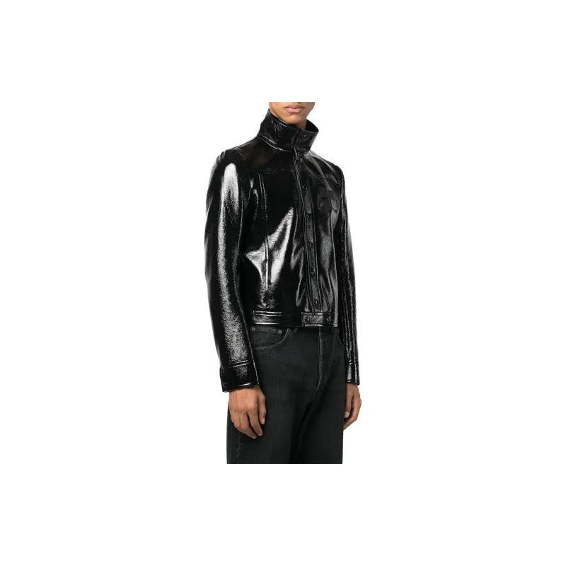 Courrèges Button Up Faux Leather Jacket-3