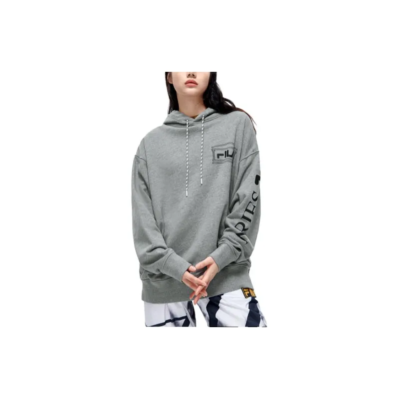 FILA FUSION FILA X ARIES Sweatshirt Unisex Heather Gray With A Hint Of Randomness-3