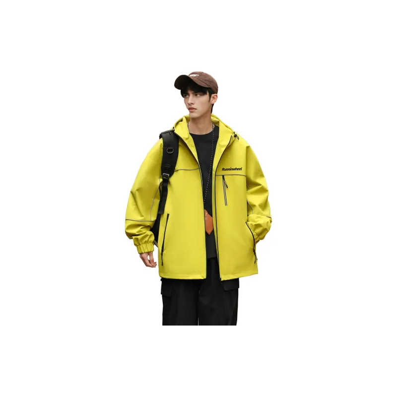 RUNNINWHEEL Jackets Coats Unisex Desert Yellow-12
