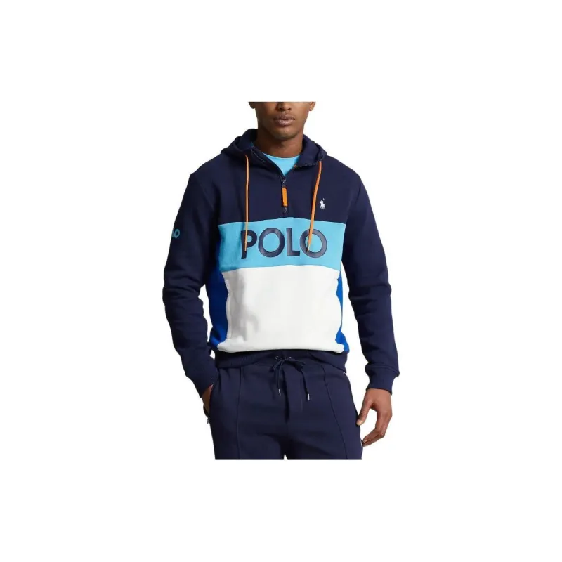 Polo Ralph Lauren Australian Open Fleece Hoodie Sweatshirt Men's Marine Blue-2