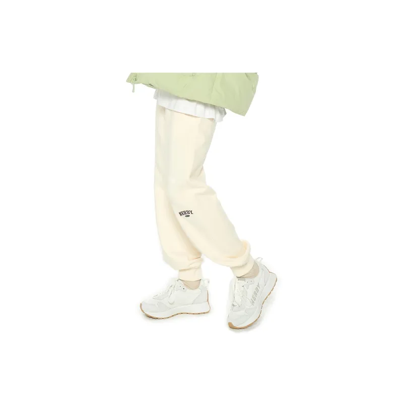 NERDY FW22 Casual Pants Unisex Cream-4