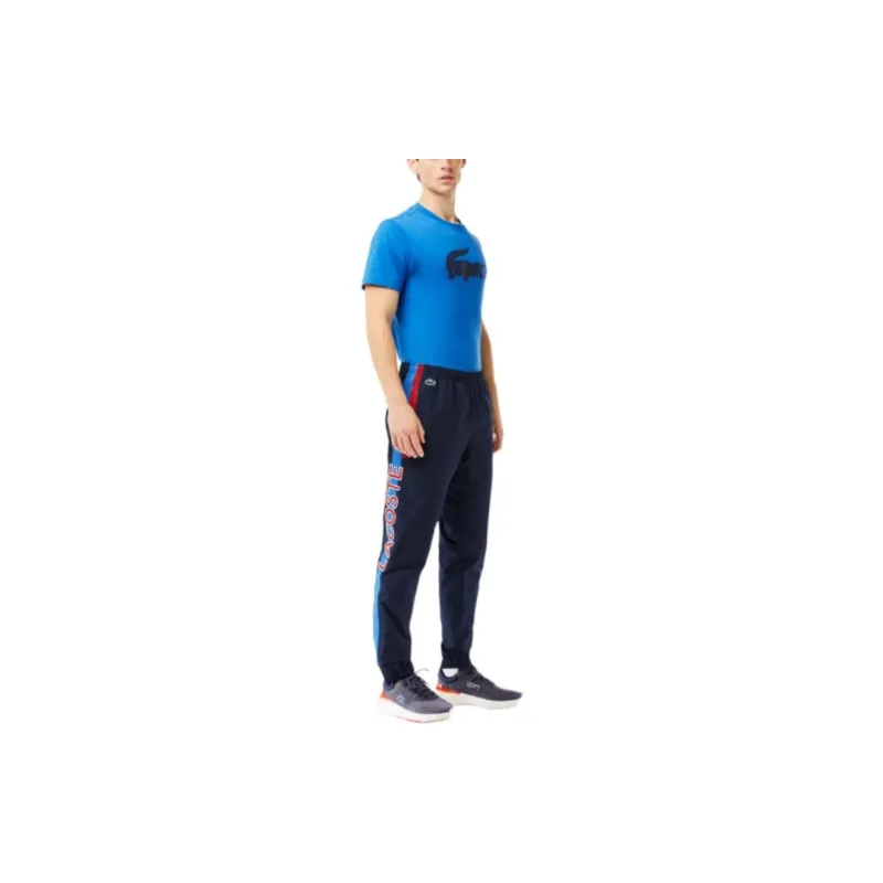 LACOSTE Knitted Sports Pants Men's Navy Blue-2
