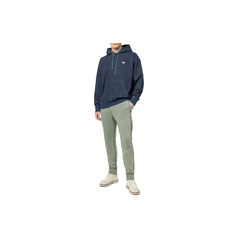 DIESEL Knitted Sweatpants Men Green-1