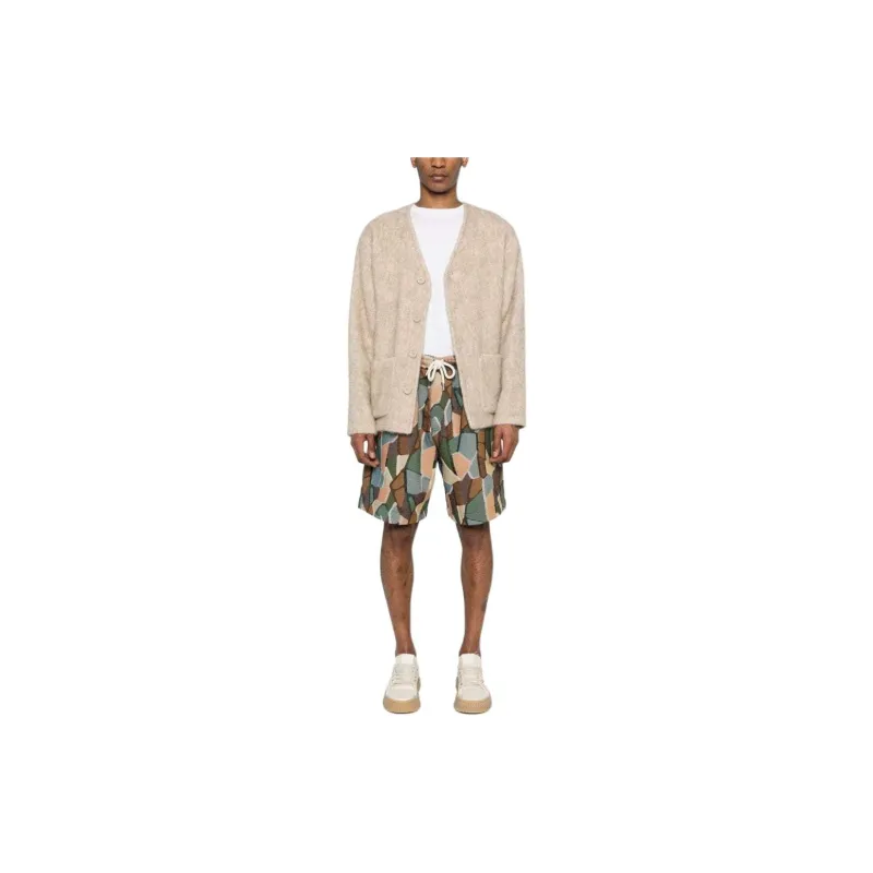 EMPORIO ARMANI Graphic Printed Drawstring Bermuda Shorts-1
