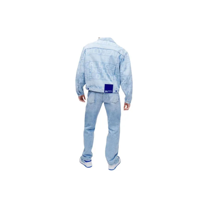 KARL LAGERFELD Denim Jacket Men's Light Blue-2
