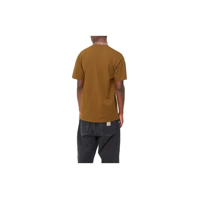 Carhartt WIP T Shirts Men Brown-2