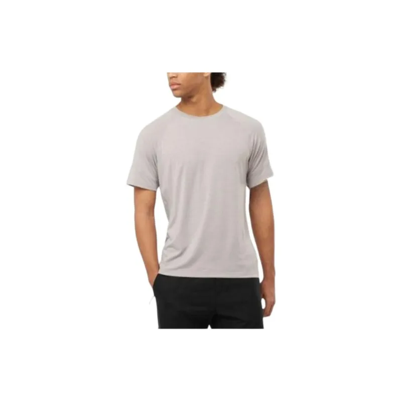SALOMON RUNLIFE T-Shirts Men Gray-1